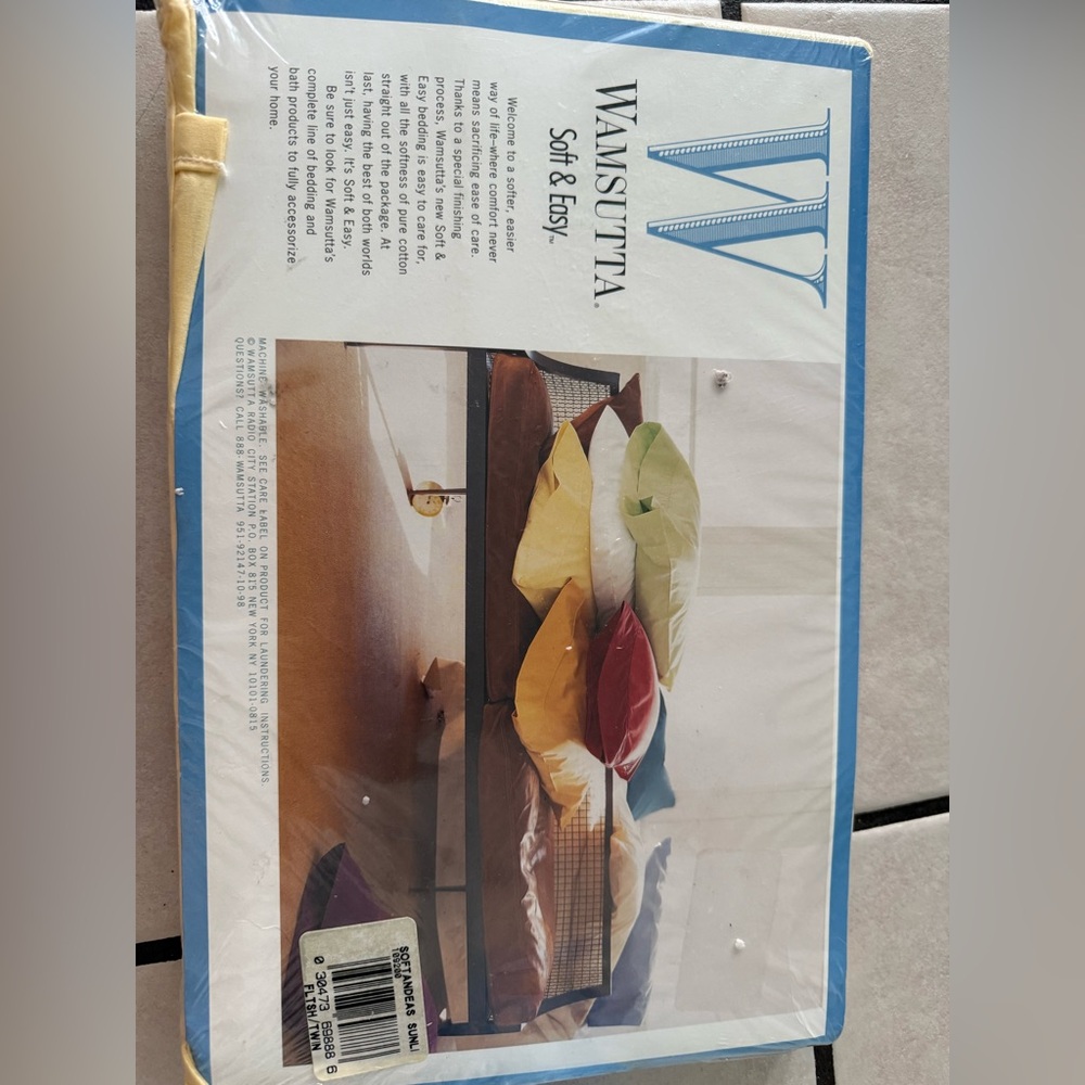 Wamsutta Soft & Easy Twin Flat Sheet in Yellow